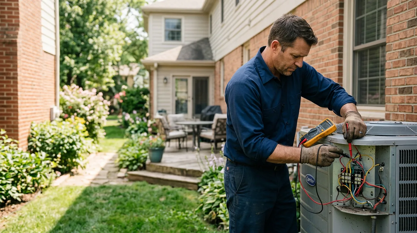 HVAC technician working near Etoile, KY